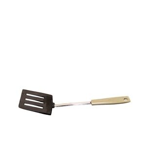 EKCO Slotted Spatula Kitchen Utensil Green  Handle Black Nylon USA Vintage